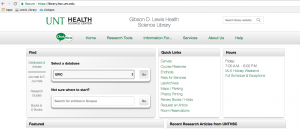 Library Homepage - ERIC database